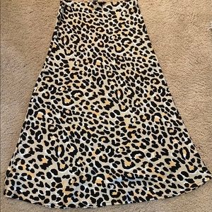 Cheetah midi skirt. Size S